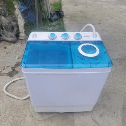 Kuppet Compact Portable Twin Tub 26 Lbs Top Load Washing Machine And Dryer With Buit In Drain Pump 