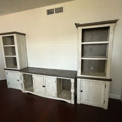 Rustic Farmhouse Entertainment Center – $800 OBO 