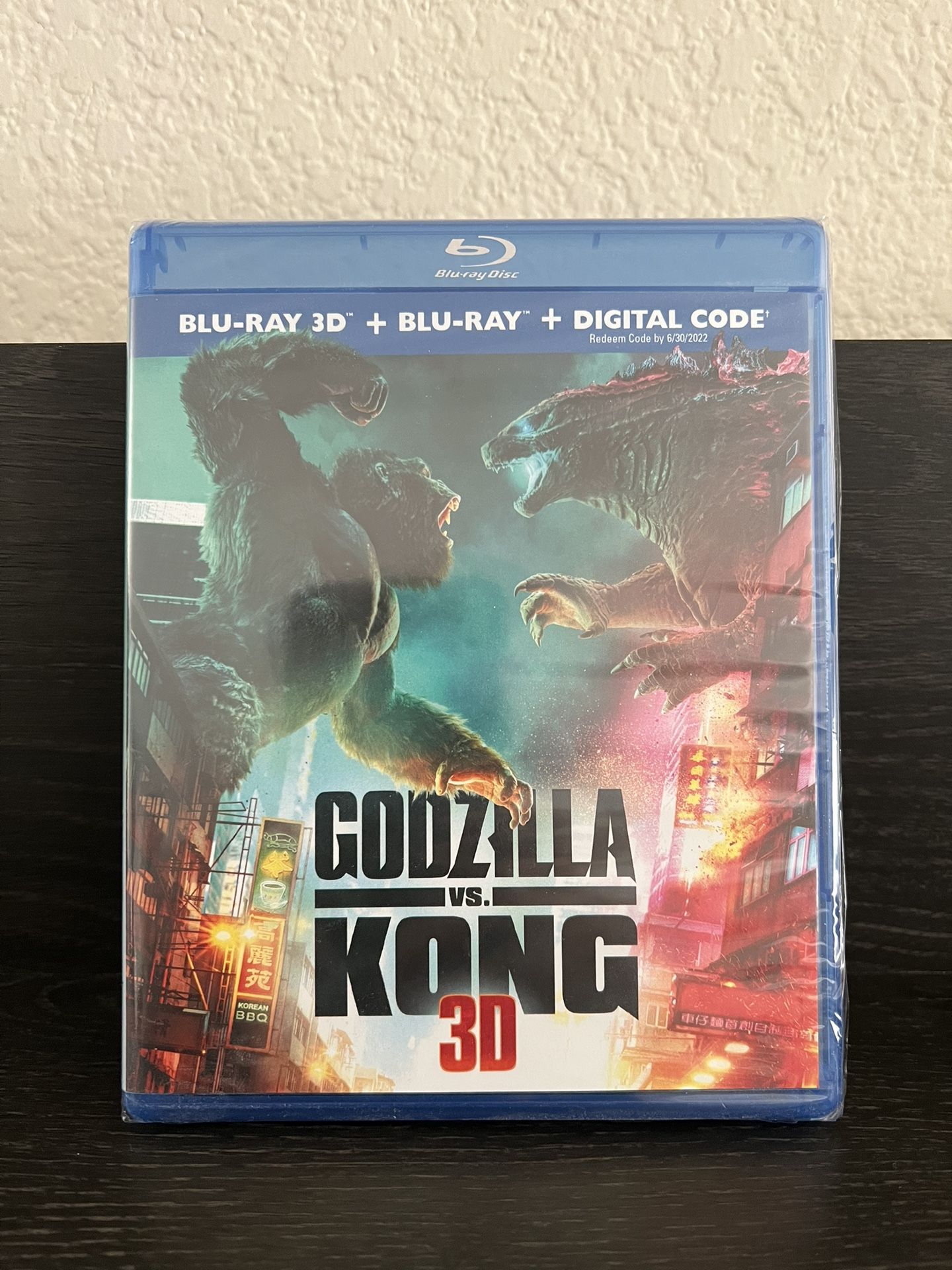 Godzilla Vs. Kong Blu-ray 2D/3D + Digital Brand New/Sealed