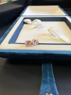 10k Natural Morganite Earrings