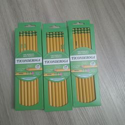 3 Packs Of  Ticonderoga Pencils