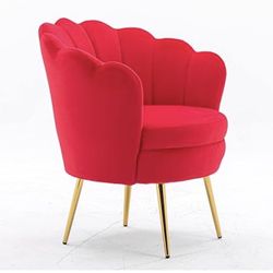 Moving Out Sale-ZOBIDO Modern Accent Velvet Chairs Comfy Upholstered Vanity Chairs for Bedroom Armchair 