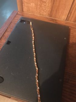 Woman’s gold diamond bracelet