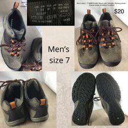 Men’s Timberlands Shoes with Ortholite , Excellent Condition, size 7