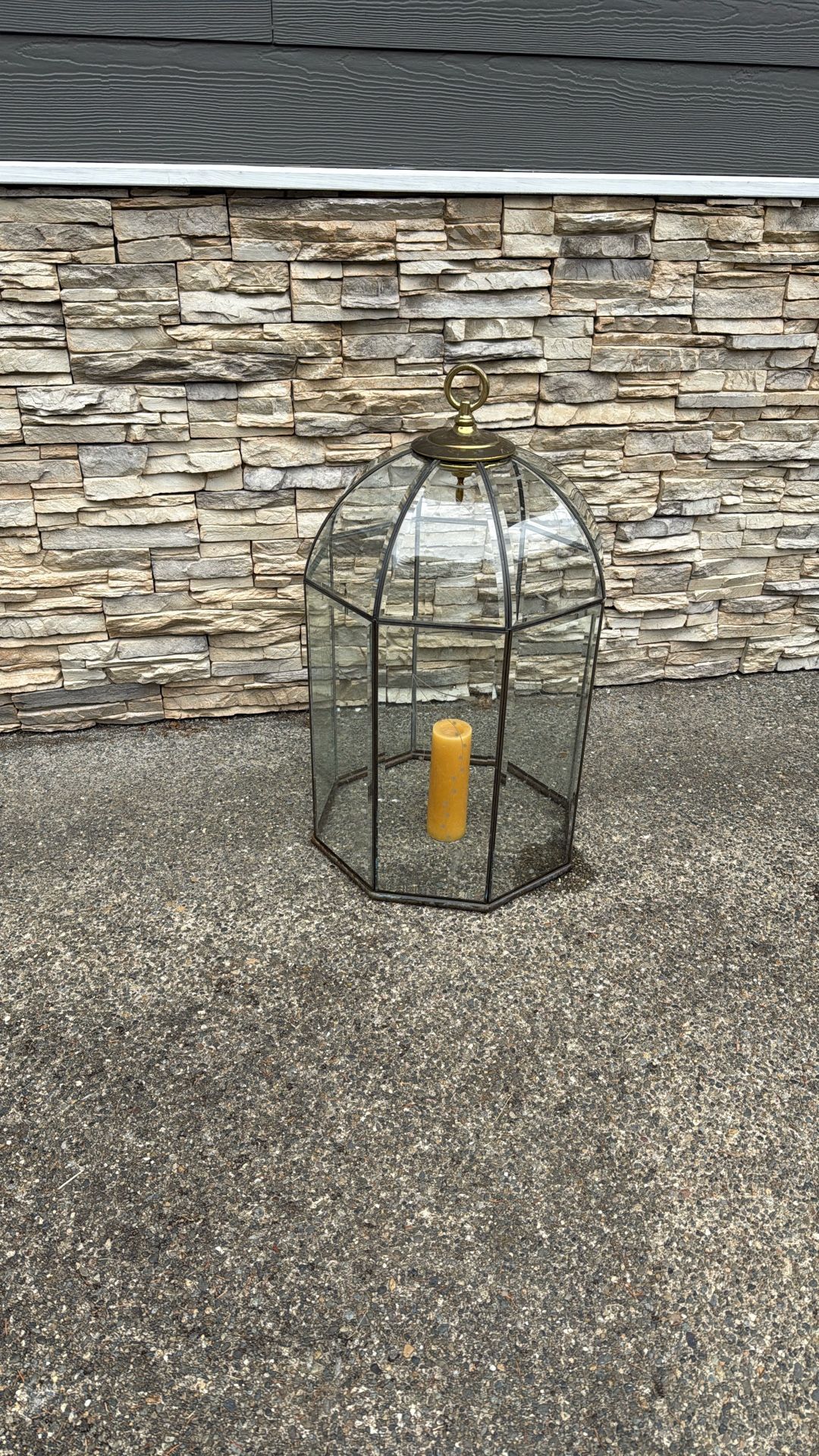 Glass Bird Cage Piece Used For Wedding