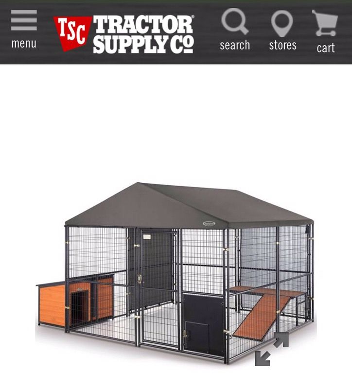 Retriever 10x10 outdoor dog kennel