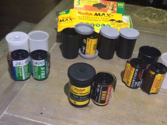 35mm film rolls Kodak Fuji color B&W expired
