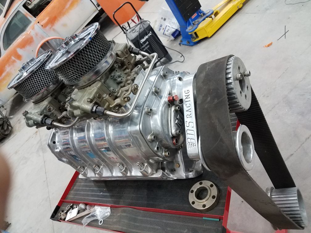 Mooneyham 671 polished BDS supercharger blower BBC Chevy big block for