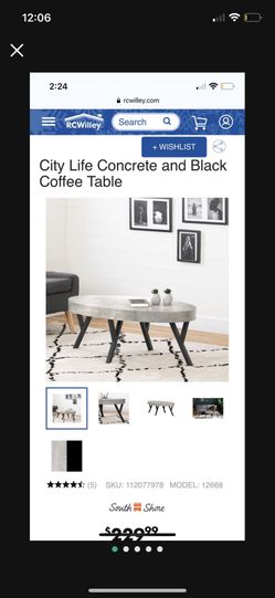 Brand New In Box Oval Coffee Table