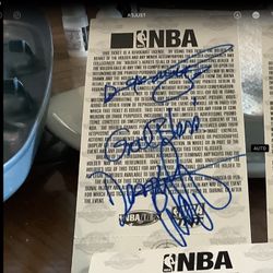 Admission Ticket For All-star NBA Games With Players Autographs 
