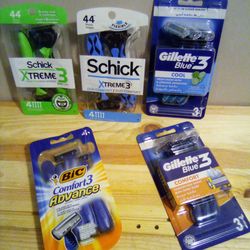 Pick any pack of disposable razors for Men $5 each