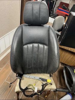 Front Passenger Seat Upper Black Leather 2007-2011 Mercedes CLS