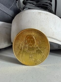 Christ Coin Jesus of Nazareth Coins Preacher God The Son Souvenior Messiah Novelty Gold Plated