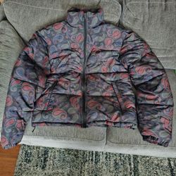 Staple Puffer Jacket Paisley Mens Large