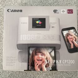 Canon Selphy CP 1200 Compact Photo Printer With Ink/Paper Set
