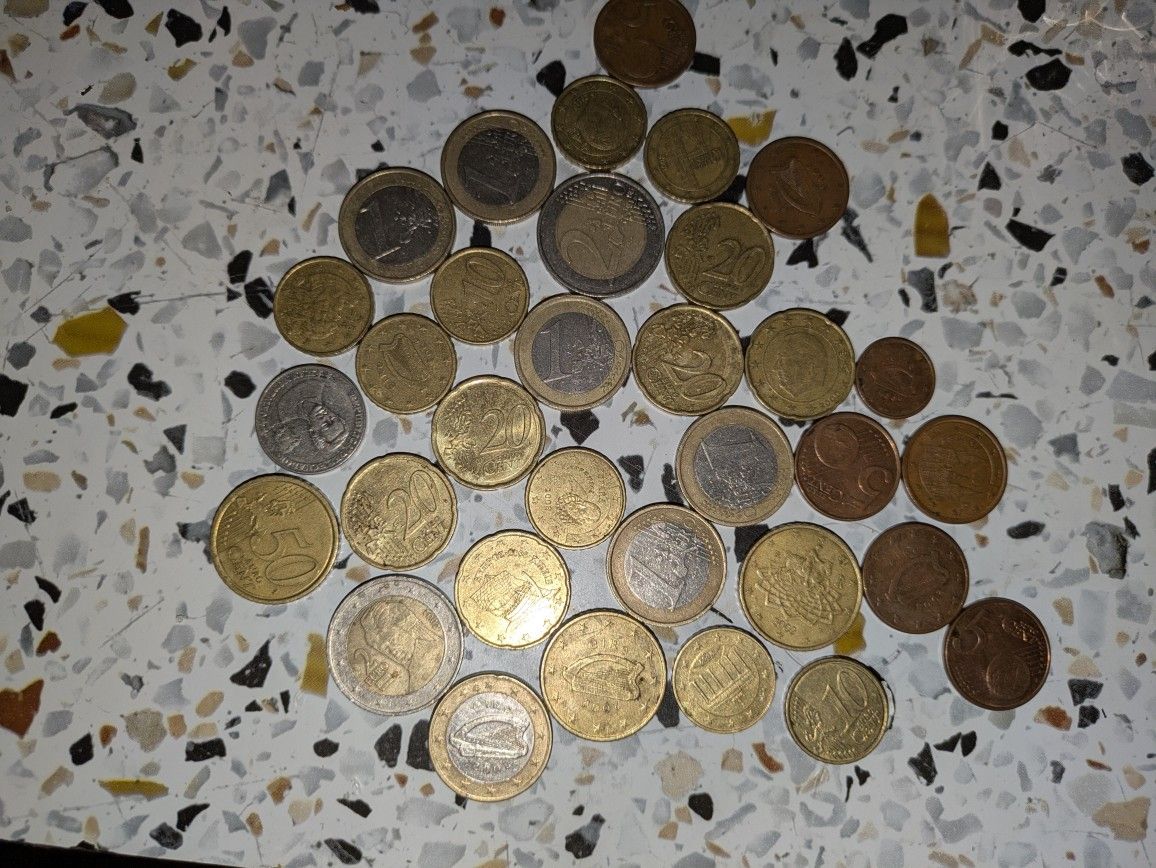 Rare Authentic Error Printed Euro Coins