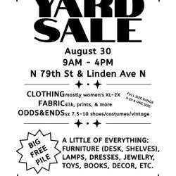Yard sale At N 79th st & Linden In Greenwood 