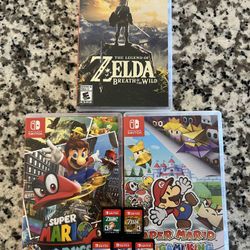 Zelda Super Mario Odyssey, Pokemon pikachu, Sword & Snap paper mario Nintendo Switch