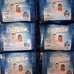 New Size 7/L/XL Boys & Girls Overnight Pullups
 13 Pack - $6 each