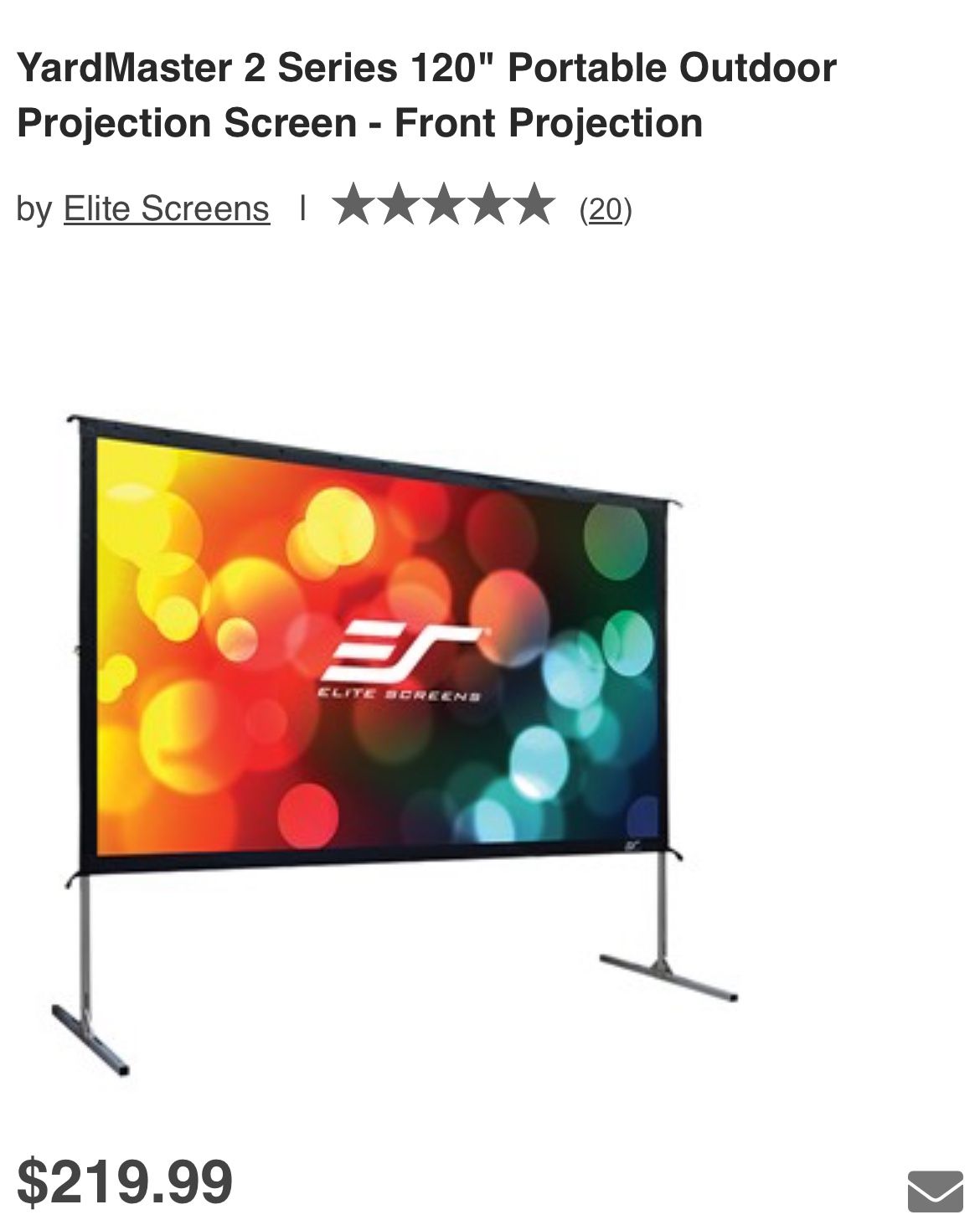 Outdoor Projector Set With Screen And Projector