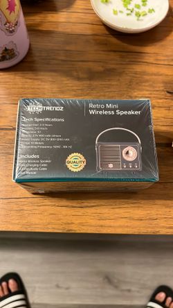 TechTrendz Retro Mini Bluetooth Speaker - Factory Sealed