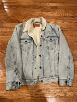 Levis Trucker Jacket Size Small Wool 