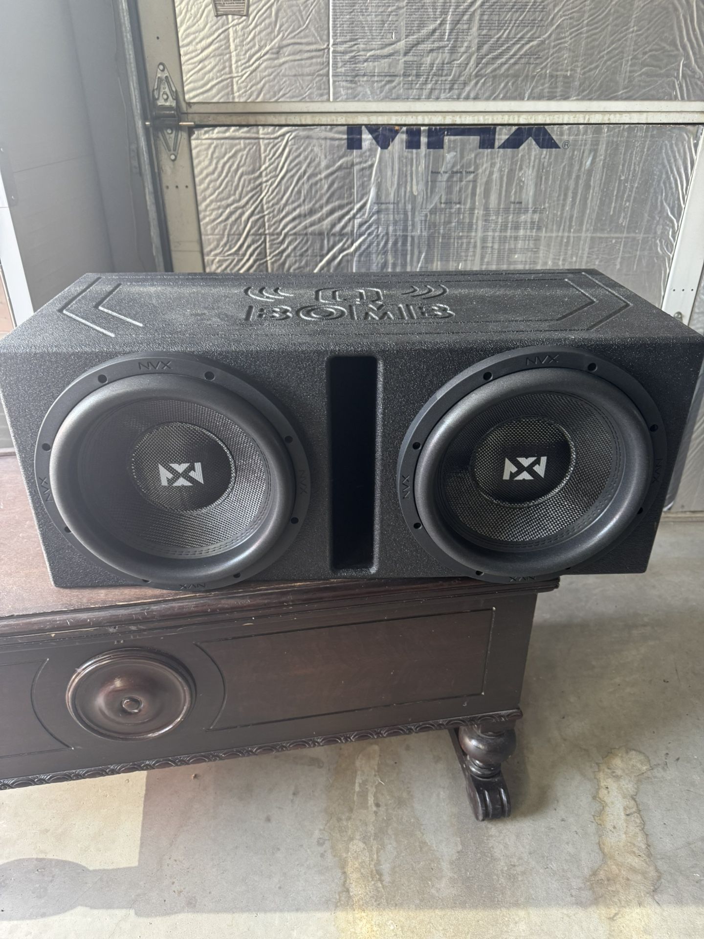 Q - BOMB 12’ Subwoofer Box And AMP
