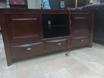 *Weekend Special!!!*---Classic Emily Merlot Wood TV Stands---Only $199!!!---Delivery Available🫡