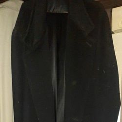 London Fog Black Wool Long Coat. XXL