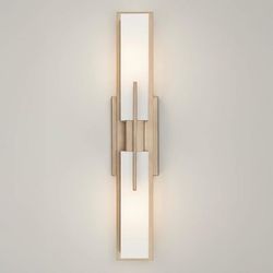 Possini Euro Midtown 31 1/2”W Burnished Brass LED Bath Light