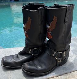 Vintage Harley Davidson leather boots size 11D