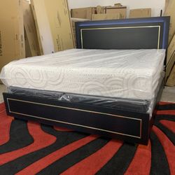 $699 Brand New King Bed Frame With Mattress (Read Description Below)