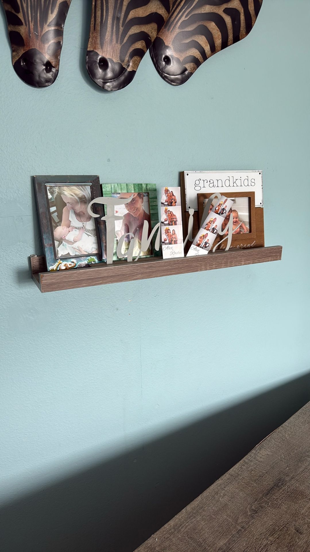 Floating Wood Shelves