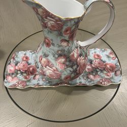 Formalities Baum Brothers China pitcher & Tray