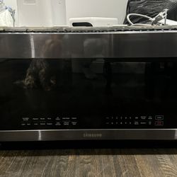 Samsung Over The Stove Black Stainless Steel Microwave
