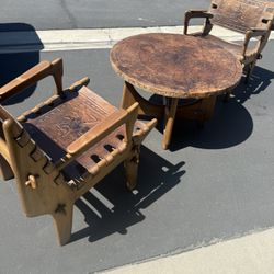 Angel Pazmino for Muebles de Estilo 1960’s to 1970’ table and Chairs