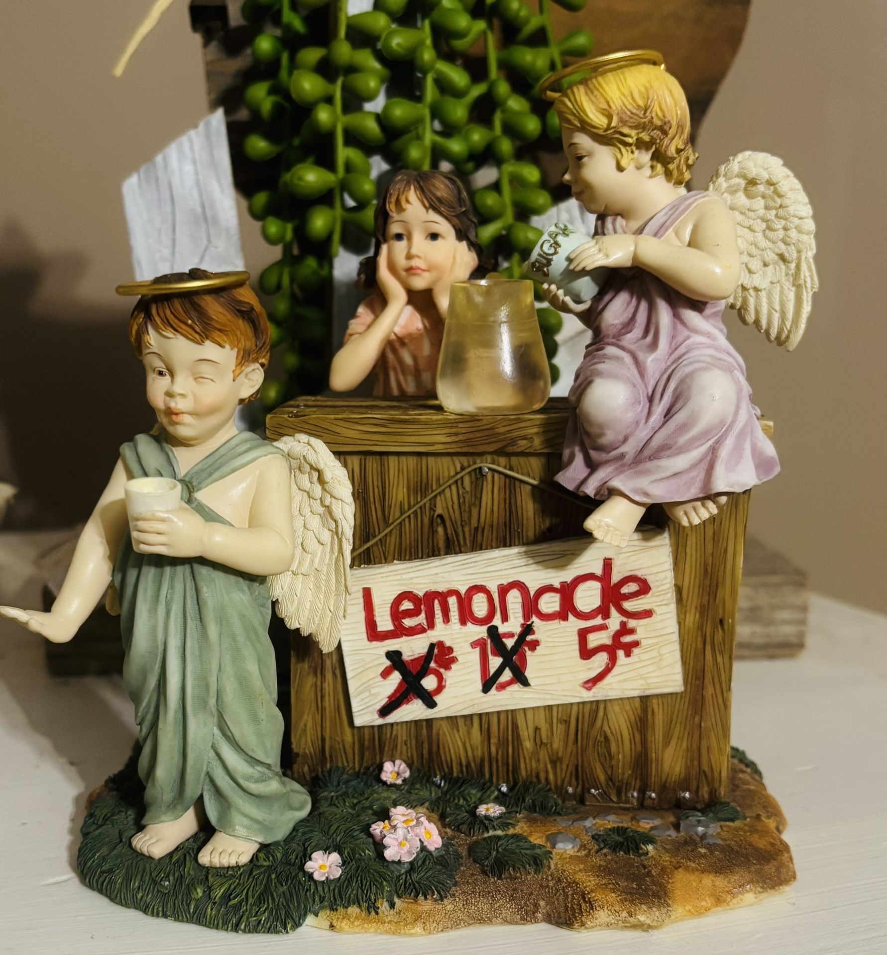 VINTAGE Prayers & Promises figurine titled "When Life Gives You Lemons”
