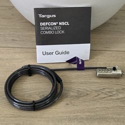 Brand New Targus Defcon Combo Cable Lock For Laptop Security 