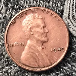 1949 Lincoln One Cent Penny Doubled 