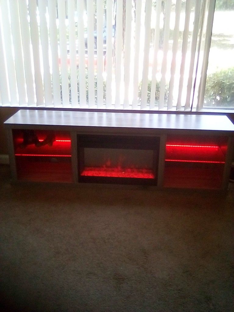 Electric Fireplace & TV Stand