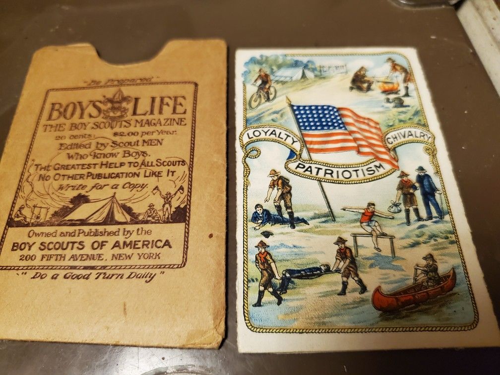 Vintage 1921 Boy Scout Promotion Card