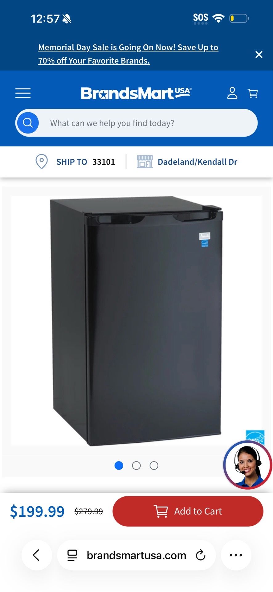 Used mini fridge refrigerator