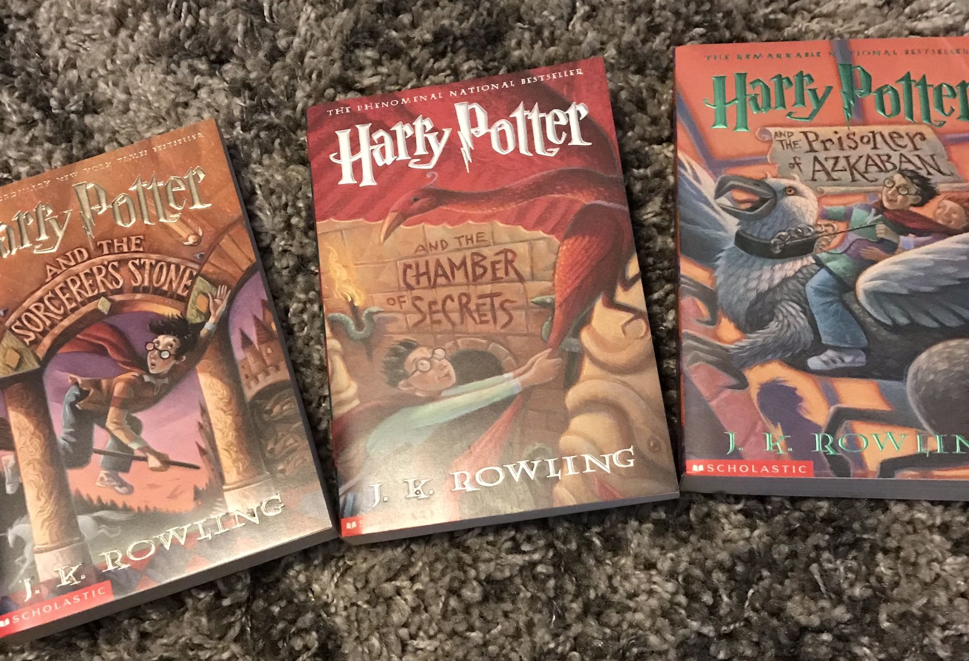 New first 3 Harry Potter books