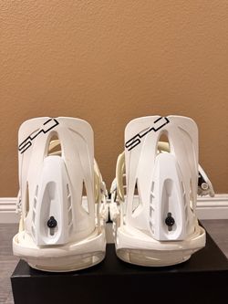 Ride Snowboard Bindings White