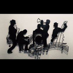 JAZZ BAND   Abstract Metal Wall Art Decor