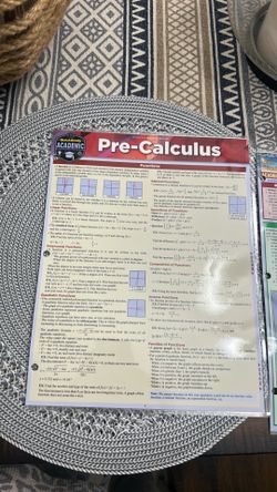 PreCalc and Biology Review Sheets