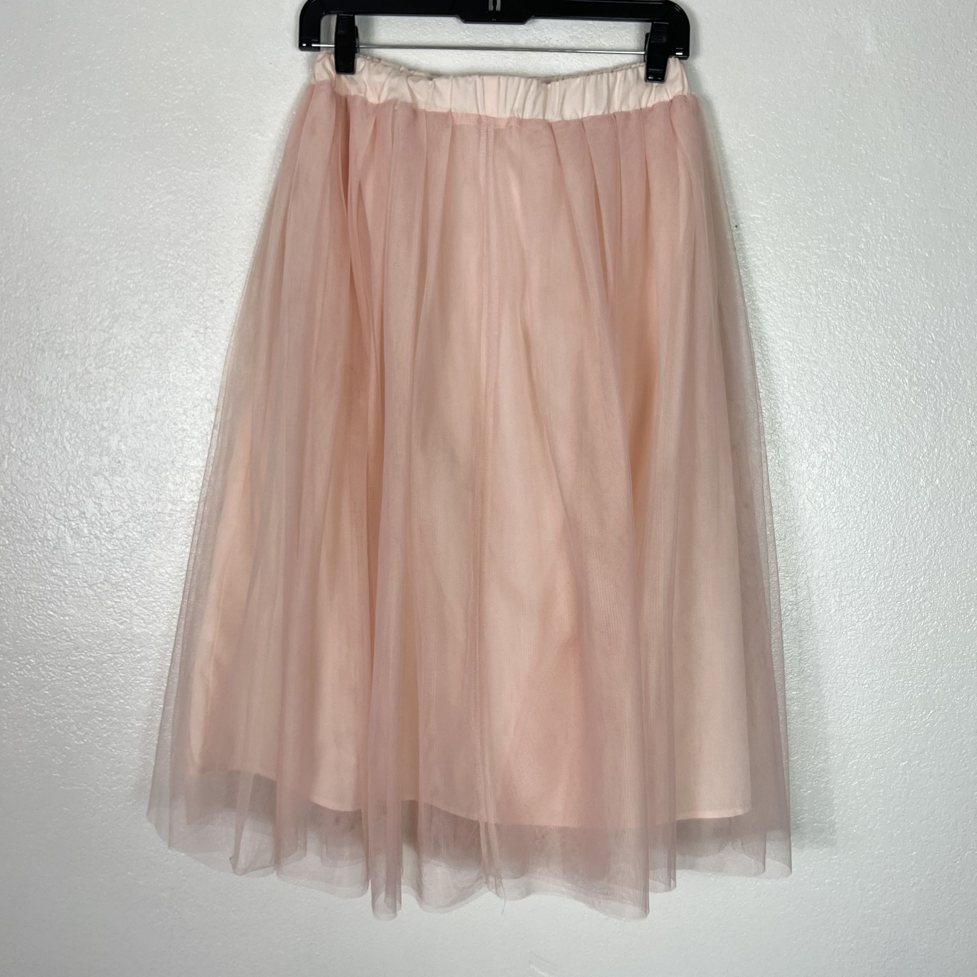 Persun Pink tulle midi skirt size small 