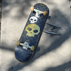 Complete skateboard w/trucks