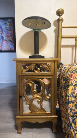 Golden nightstand