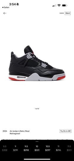 Jordan 4 Bred